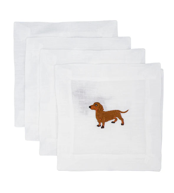 Dachshund Cocktail Napkin