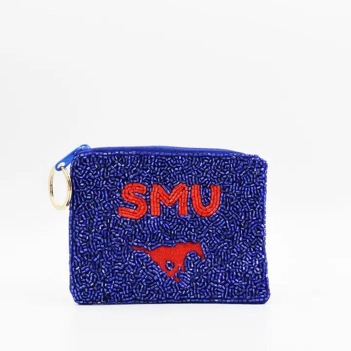 SMU Horse Keychain Pouch