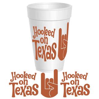 University of Texas Hooked On Texas Styrofoam Cups