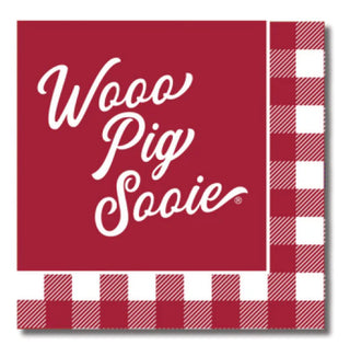 Arkansas - Wooo Pig Sooie - Checkerboard Napkins