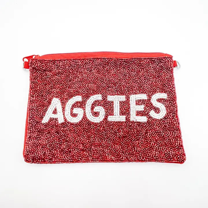 Beaded Pouch Aggies