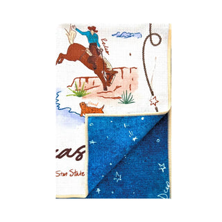 Texas Theme Double-Sided Tea Towel