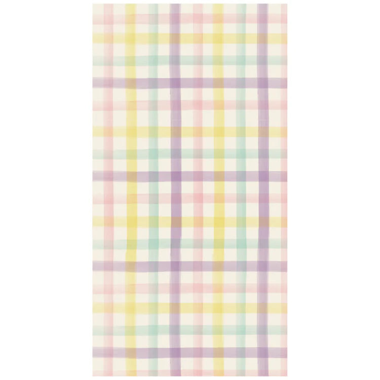 Spring Plaid Guest Napkins