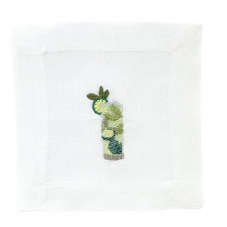 Happy Hour Embroidered Cocktail Napkins