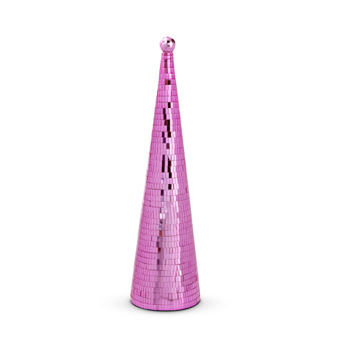 DISCO BALL CONE TREE (Pink & Silver)