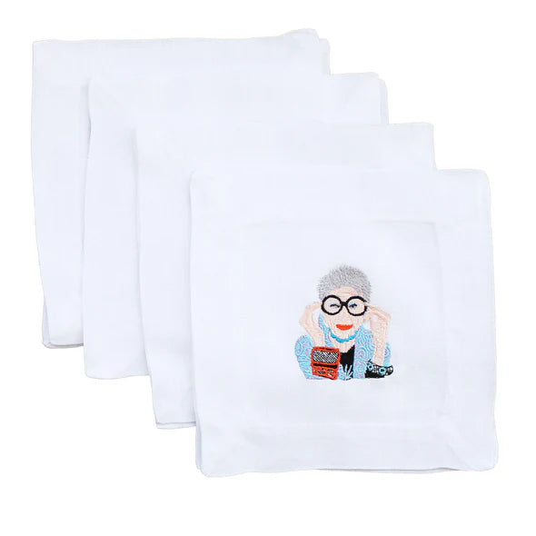 Iris Apfel Cocktail Napkin