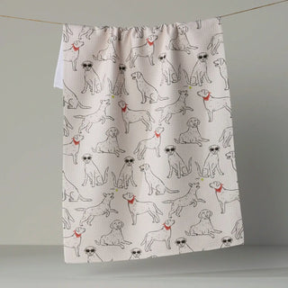 a towel on a rope