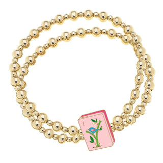 Mahjong Bead Stretch Bracelet