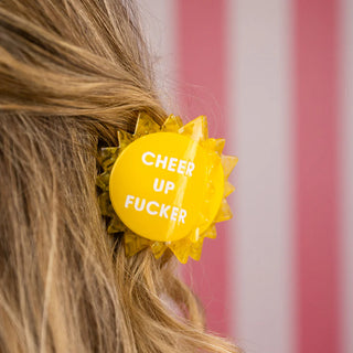 Cheer Up Fucker Hair Claw Clip