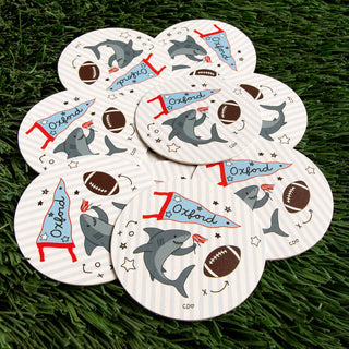 Oxford Football Game Day Paper Coasters