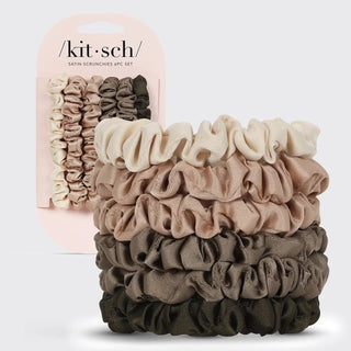 Ruched Satin Scrunchies