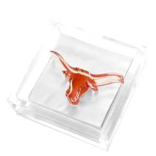 Tara Wilson COCKTAIL NAPKIN HOLDER - LONGHORN