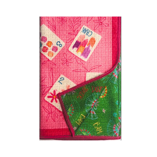 Bonjour Mahjong Double-Sided Tea Towel