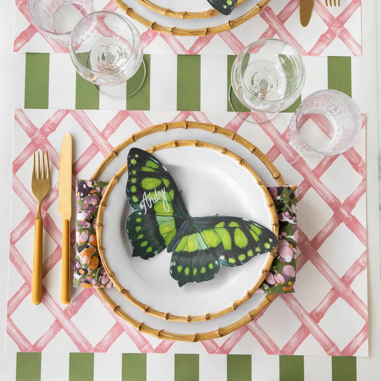 Pink Lattice Placemat