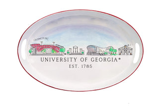 University Skyline Oval Tray