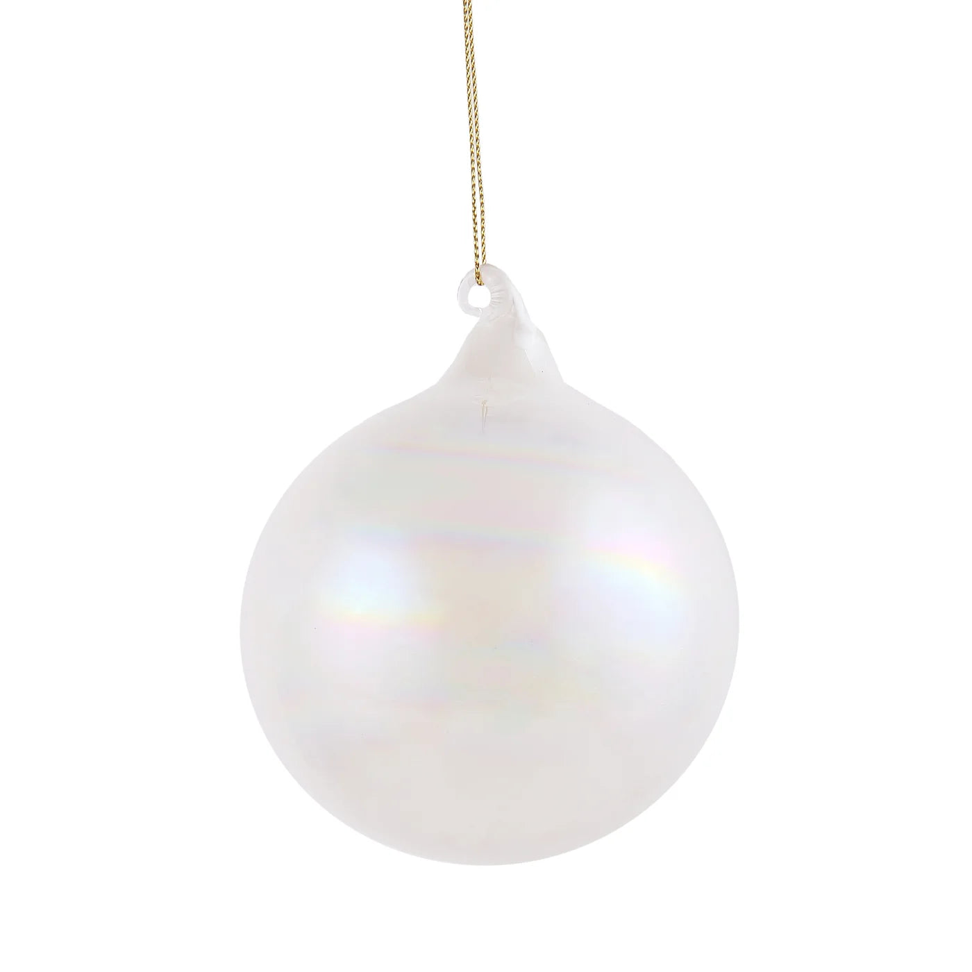 Jim Marvin PEARL GLASS BALL WHITE