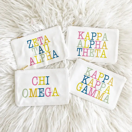 Sorority Colorblock Pouch Bag