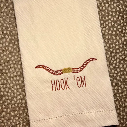 Hook 'Em Longhorn Huck Towel