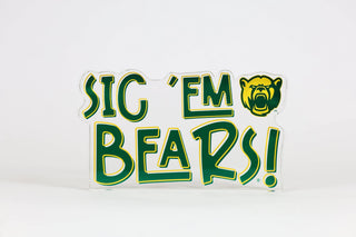 Sic 'em Bears Baylor Acrylic Shelfie