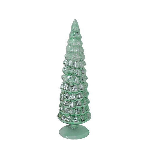 Mint Glass Tree 19"