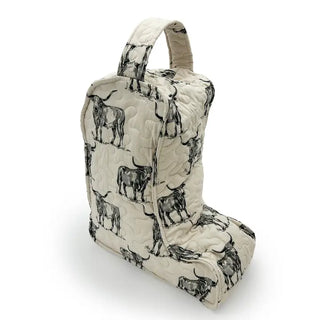 Quilted Boot Bag - Several designs available