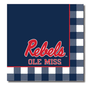 Ole Miss - Rebels Checkerboard Full Color Napkins