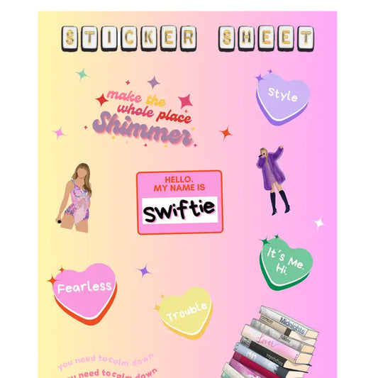 Swiftie Sticker Sheet 5x7