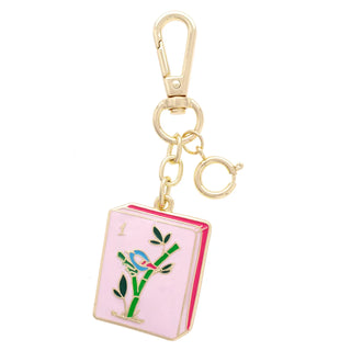 Mahjong Tile Enamel Bag Charm