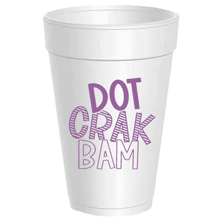 Dot Crak Bam Mahjong Styrofoam Cups