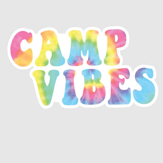 Camp Vibes-Tie Dye Sticker