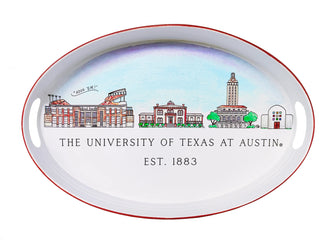 University Skyline Oval Tray