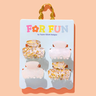 Mini Pearl Claw Hair Clip Set