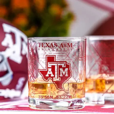 Whiskey Glass Set (Multiple Schools Available)