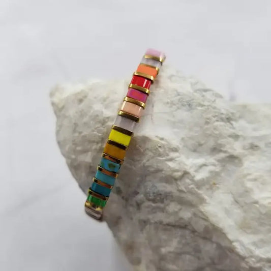 Multi-Colored Tile Bracelet