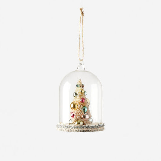 Christmas Tree in Glass Dome Ornament