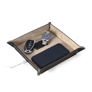Leather Charging Valet – Wireless Charging Station