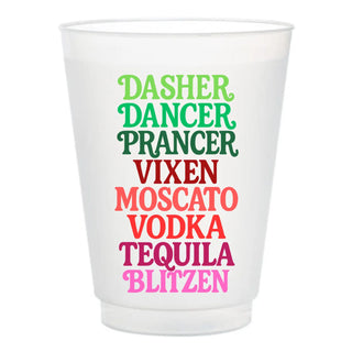 Moscato Vodka Tequila Blitzen Frosted Cups