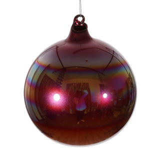 Jim Marvin Pearl Glass Ball - Burgundy