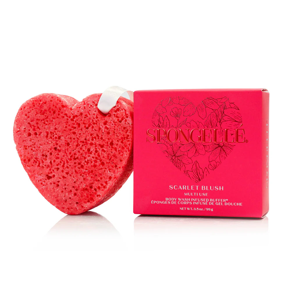 Scarlet Blush | Heart Buffer Bath Sponge