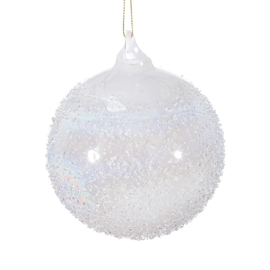 Jim Marvin Beaded Ball - Ivory