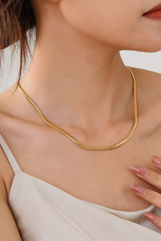 Snake Chain Gold Necklace