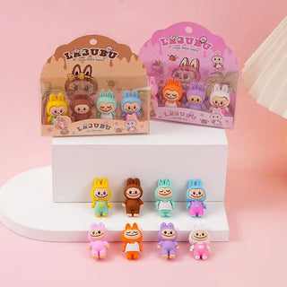 Lafufu Eraser Set - Pink