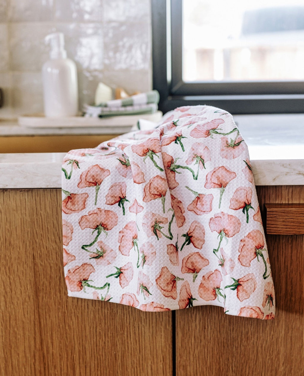 Geometry Tea Towels – Navy Blooms