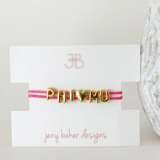 Sorority Cord Bracelet