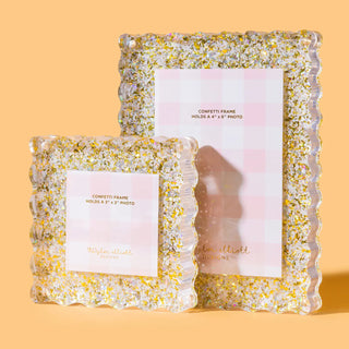 Pearl & Gold Confetti Picture Frame, Medium