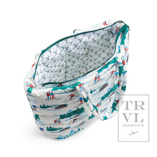 Luxe Ski Hit the Slopes Puffer Tote Bag