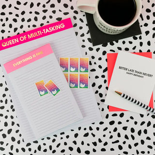 Queen of Multi-Tasking Large Memo Lined Notepad