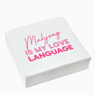 Oh My Mahjong Love Language Napkins