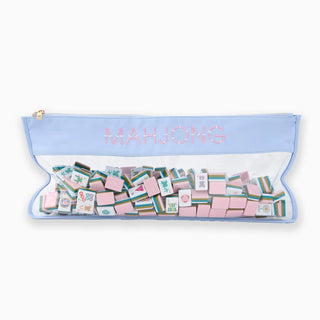 Oh My Mahjong Light Blue Bamboo Mahjong Bag