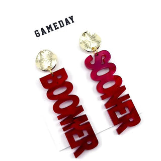 Oklahoma Boomer Sooner Earrings